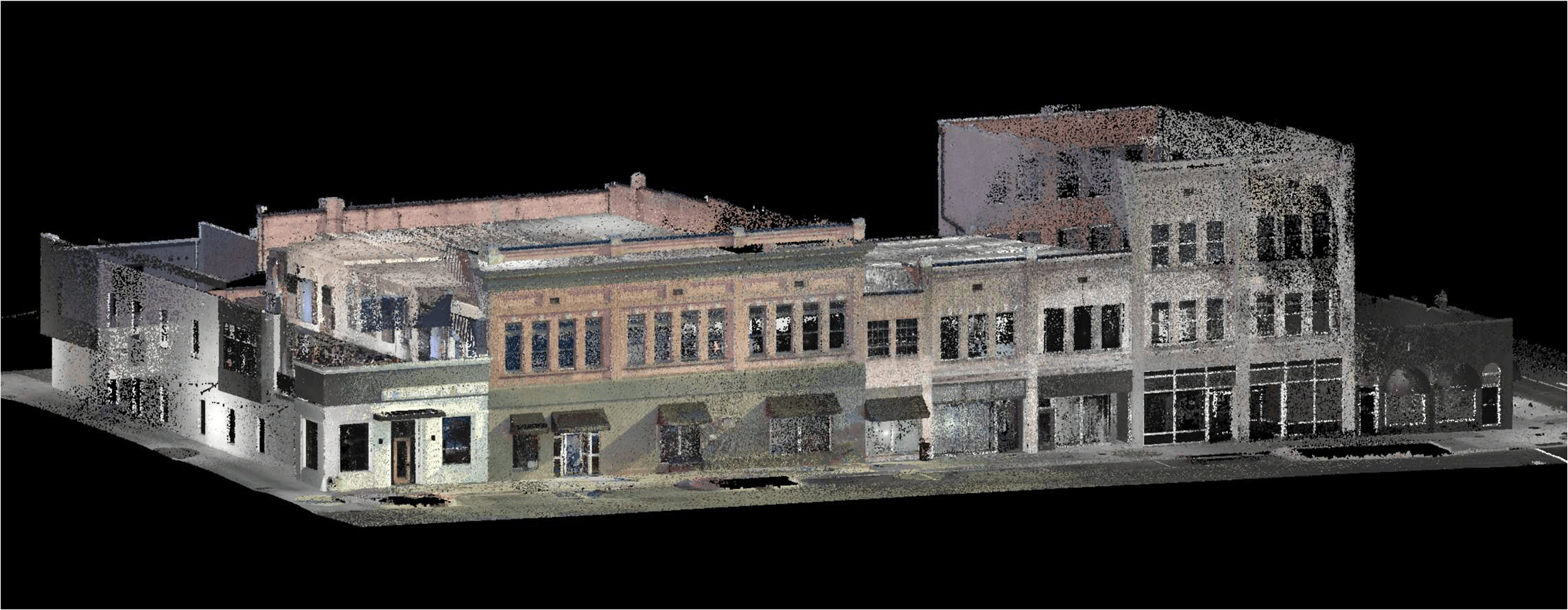 Front facade point cloud